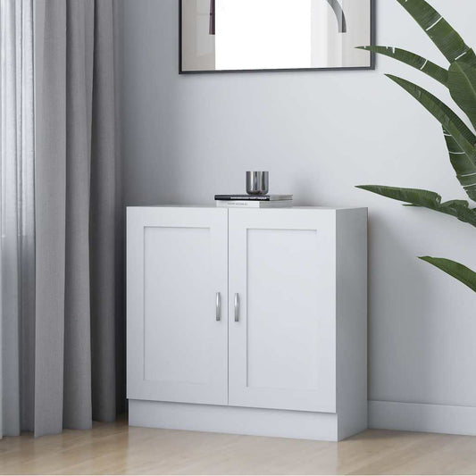Book Cabinet White 82,5x30,5x80 cm Engineered Wood