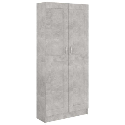 Book Cabinet Concrete Grey 82,5x30,5x185,5 cm Engineered Wood