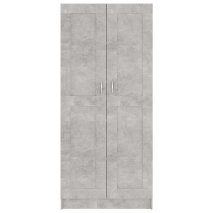 Book Cabinet Concrete Grey 82,5x30,5x185,5 cm Engineered Wood