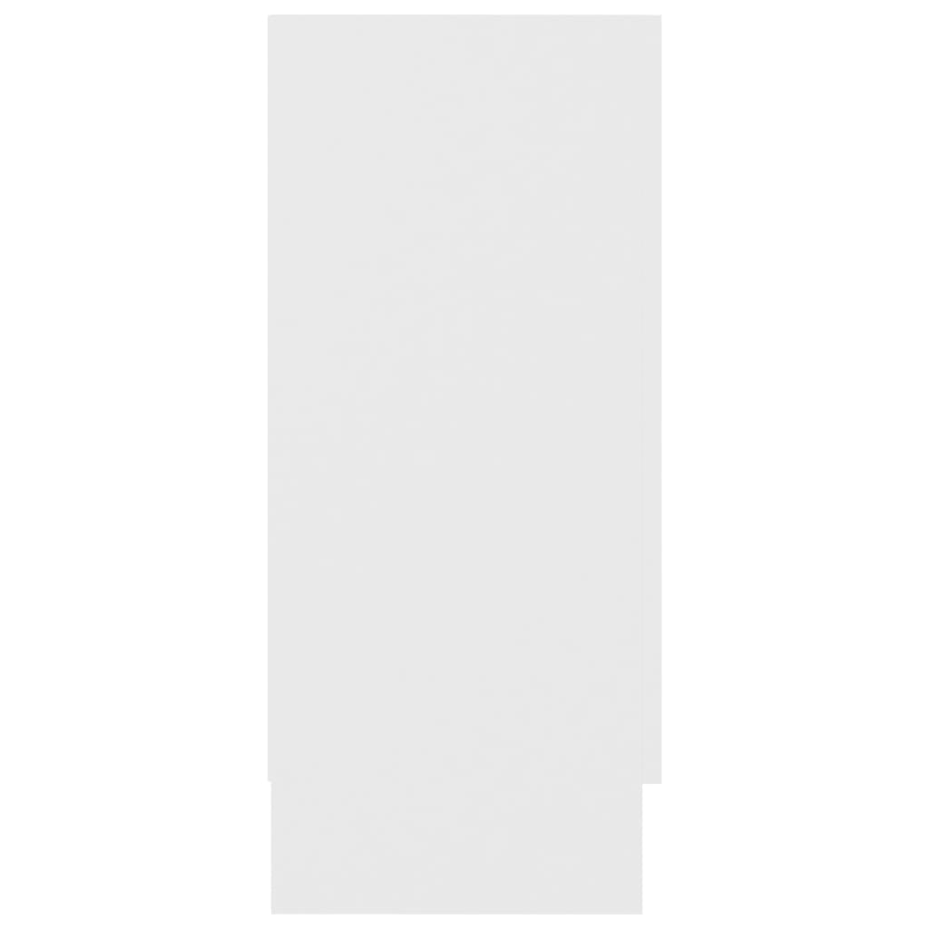 Vitrine Cabinet White 120x30,5x70 cm Engineered Wood