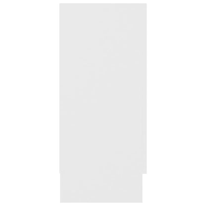 Vitrine Cabinet White 120x30,5x70 cm Engineered Wood