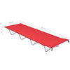 Camping Bed 180x60x19 cm Oxford Fabric and Steel Red