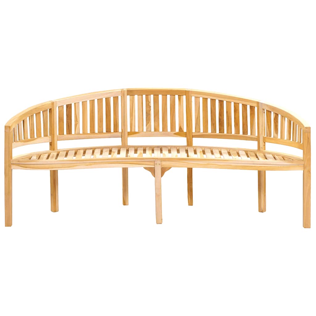 Banana Bench 200 cm Solid Teak Wood