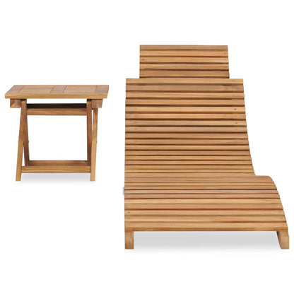 Sunlounger | Teak | Solid Teak wood | Typical garden size | Foldable