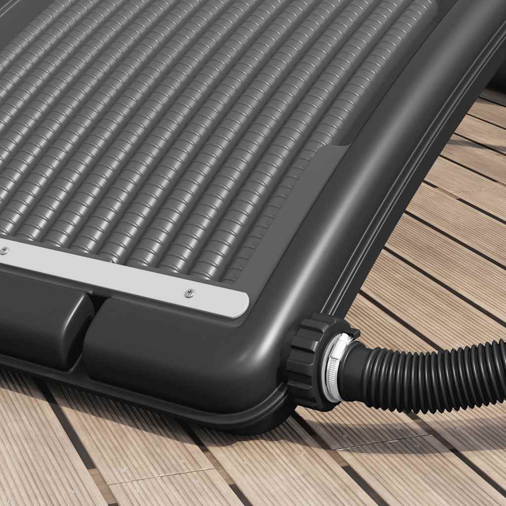 Solar Pool Heating Panel Black HDPE, PC, Aluminum 43 x 26 x 2.8 in