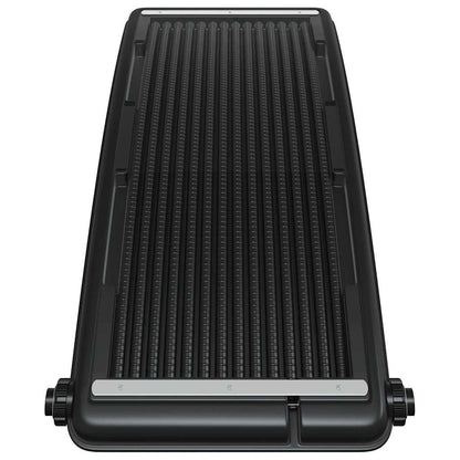 Solar Pool Heating Panel Black HDPE, PC, Aluminum 43 x 26 x 2.8 in