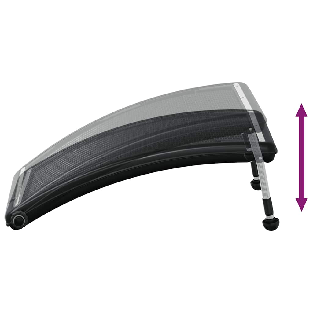 Solar Pool Heating Panel Black HDPE, PC, Aluminum 43 x 26 x 2.8 in