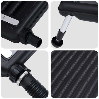 Solar Pool Heating Panel Black HDPE, PC, Aluminum 43 x 26 x 2.8 in
