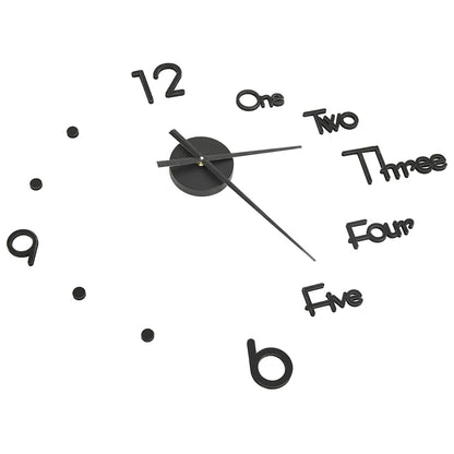 3d Wall Clock | Black | EVA (ethylene-vinyl acetate) | XXL