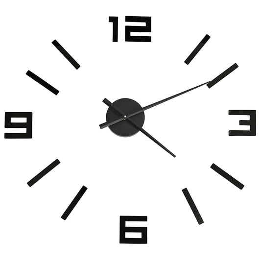 3d Wall Clock | Black | EVA (ethylene-vinyl acetate) | XXL