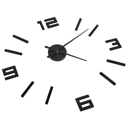 3d Wall Clock | Black | EVA (ethylene-vinyl acetate) | XXL