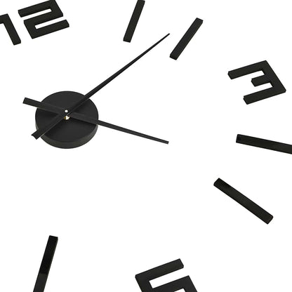 3d Wall Clock | Black | EVA (ethylene-vinyl acetate) | XXL