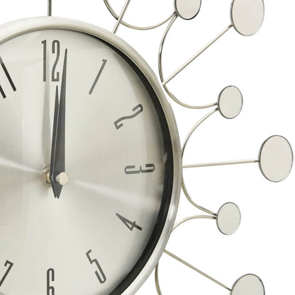 Wall Clock Silver 40 cm Metal