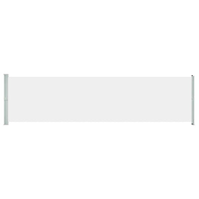 Patio Retractable Side Awning 236.2"x63" Cream