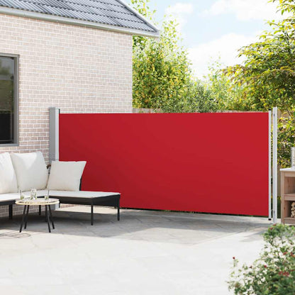 Patio Retractable Side Awning 600x160 cm Red