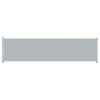 Patio Retractable Side Awning 236.2"x63" Gray