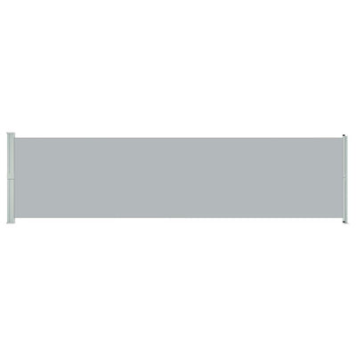 Patio Retractable Side Awning 236.2"x63" Gray