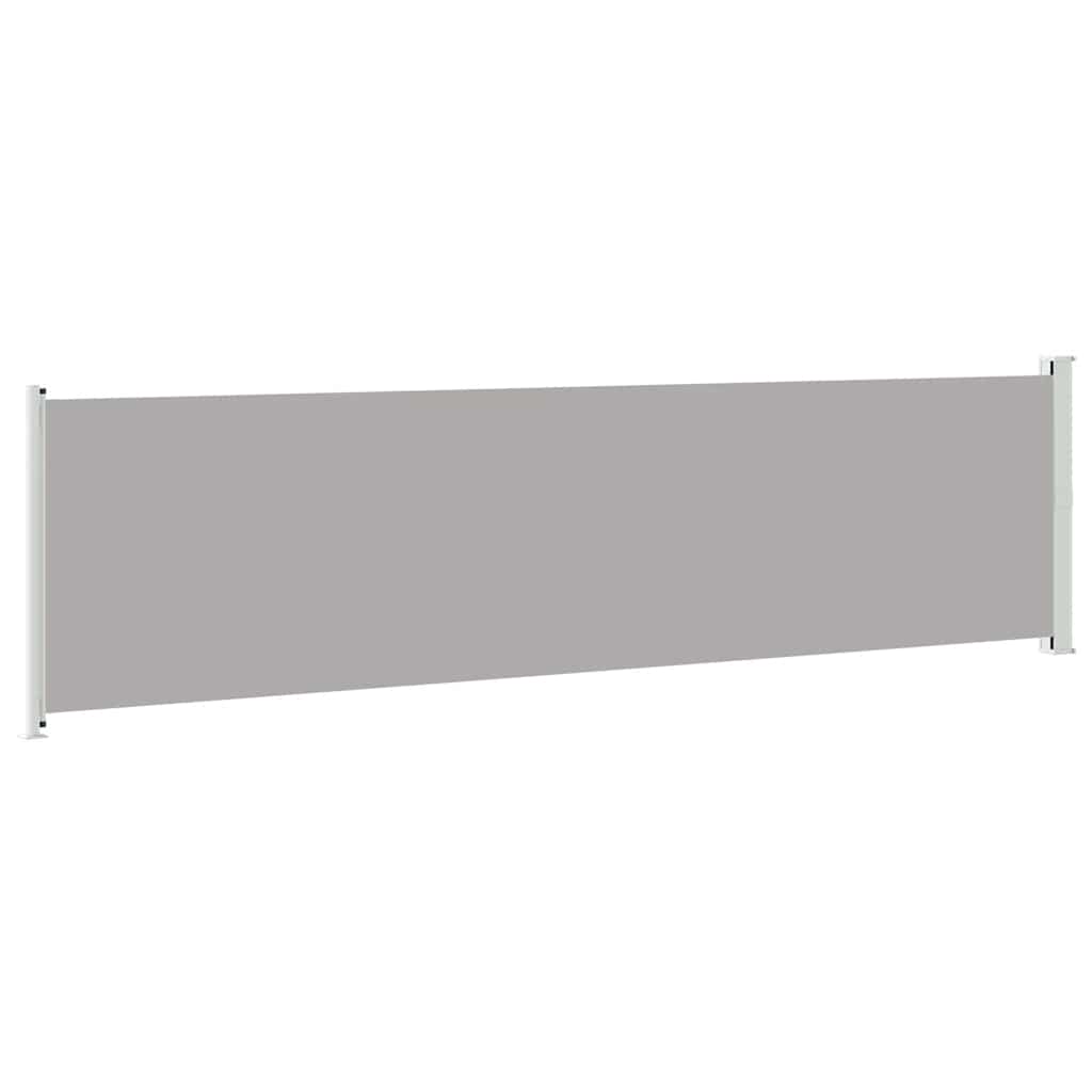 Patio Retractable Side Awning 600x160 cm Grey