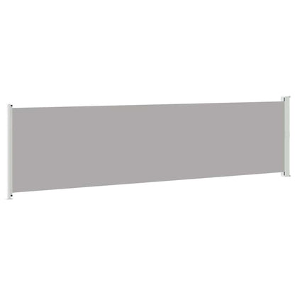 Patio Retractable Side Awning 600x160 cm Grey