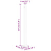 Patio Retractable Side Awning 236.2"x63" Gray