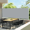 Patio Retractable Side Awning 236.2"x63" Gray