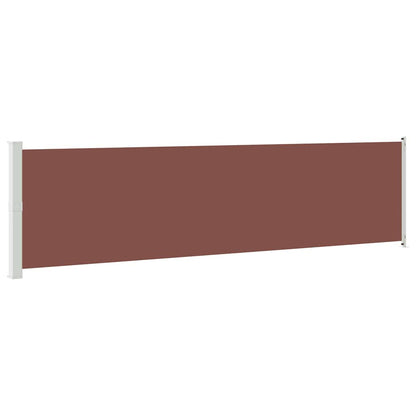 Patio Retractable Side Awning 600x160 cm Brown