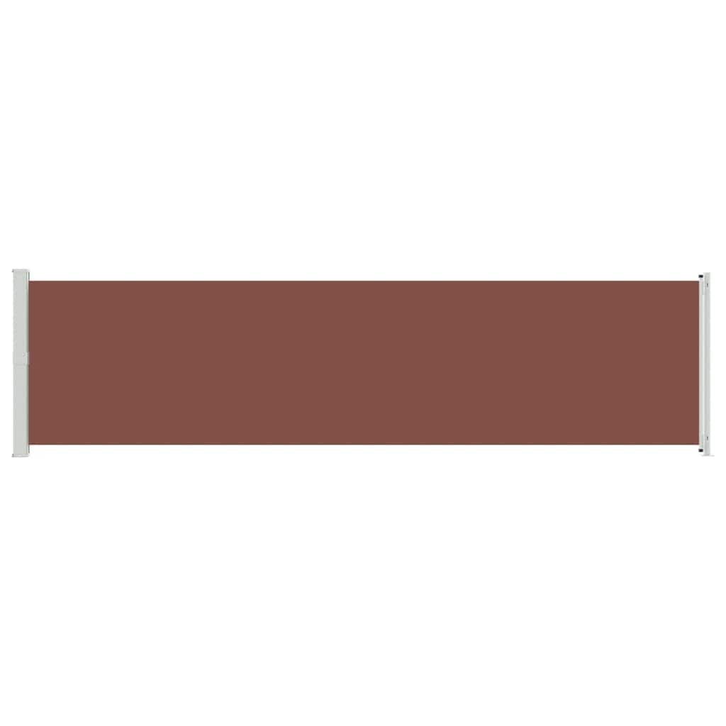 Patio Retractable Side Awning 600x160 cm Brown
