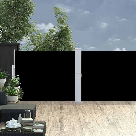 Side Awning | Black and Grey | Polyester, Powder-Coated Steel