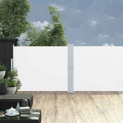 Patio Retractable Side Awning 55.1"x472.4" Cream