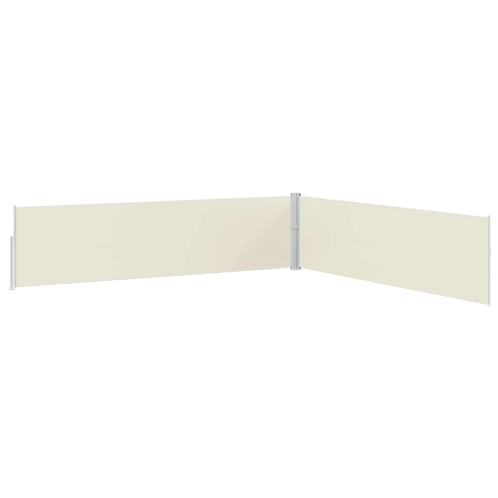 Side Awning Cream Polyester with PU coating, Powder-coated steel