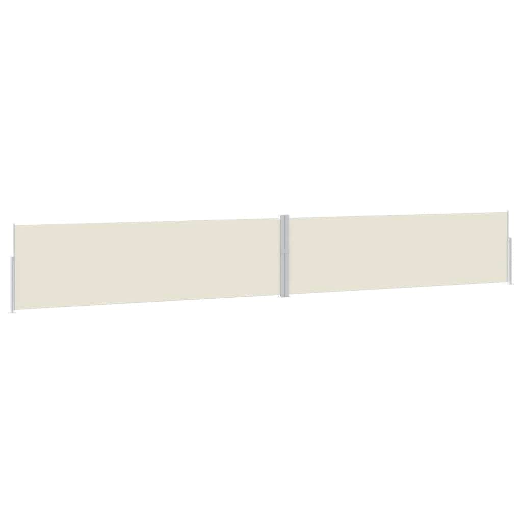 Side Awning Cream Polyester with PU coating, Powder-coated steel