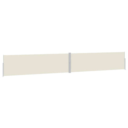 Side Awning Cream Polyester with PU coating, Powder-coated steel