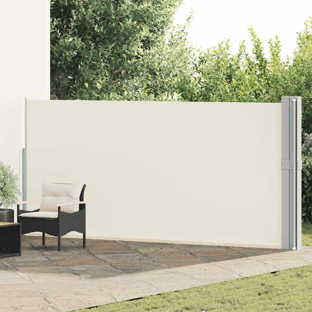 Side Awning Cream Polyester with PU coating, Powder-coated steel