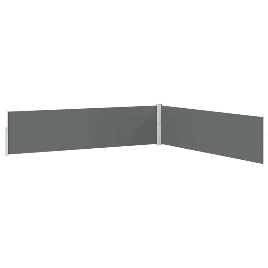 Patio Retractable Side Awning 170x1200 cm Anthracite