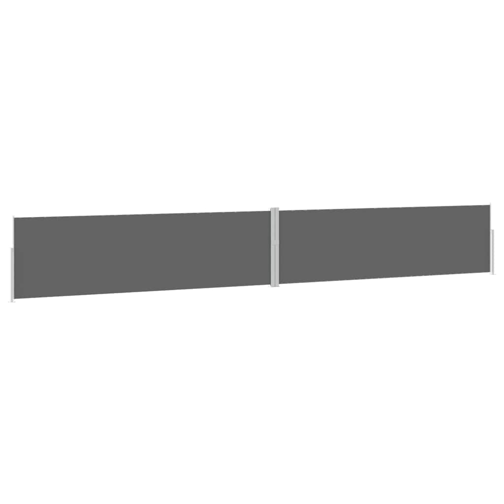 Patio Retractable Side Awning 170x1200 cm Anthracite
