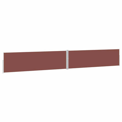 Patio Retractable Side Awning 170x1200 cm Brown