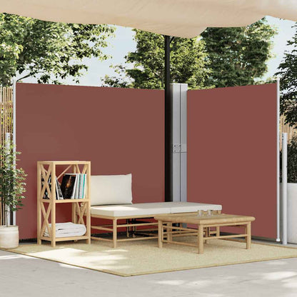 Patio Retractable Side Awning 170x1200 cm Brown