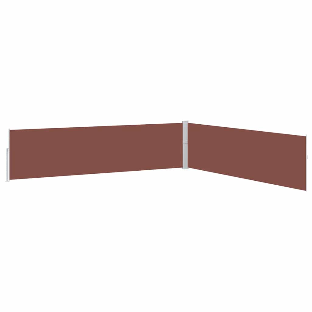 Patio Retractable Side Awning 170x1200 cm Brown