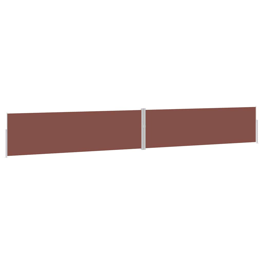 Patio Retractable Side Awning 170x1200 cm Brown