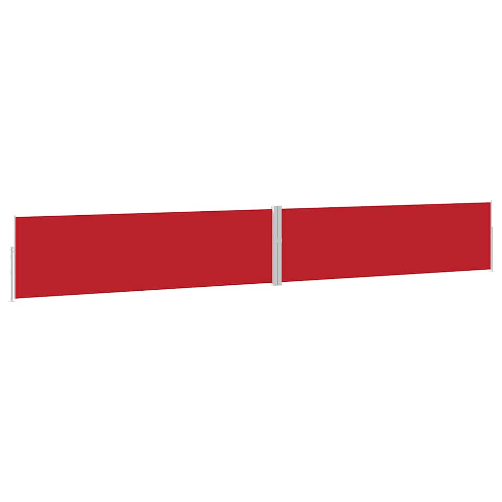 Patio Retractable Side Awning 170x1200 cm Red