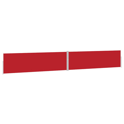 Patio Retractable Side Awning 170x1200 cm Red