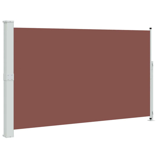 Patio Retractable Side Awning 180x314 cm Brown