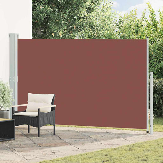 Patio Retractable Side Awning 180x314 cm Brown