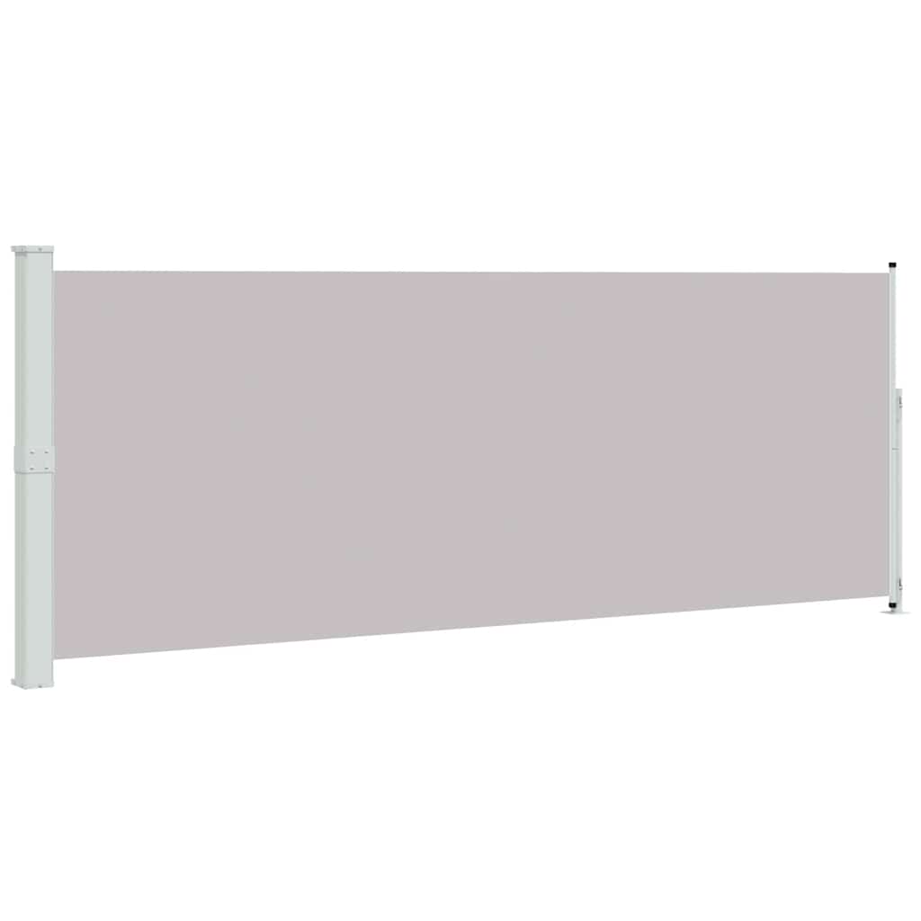Patio Retractable Side Awning 180x500 cm Grey