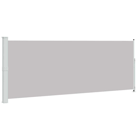 Patio Retractable Side Awning 180x514 cm Grey