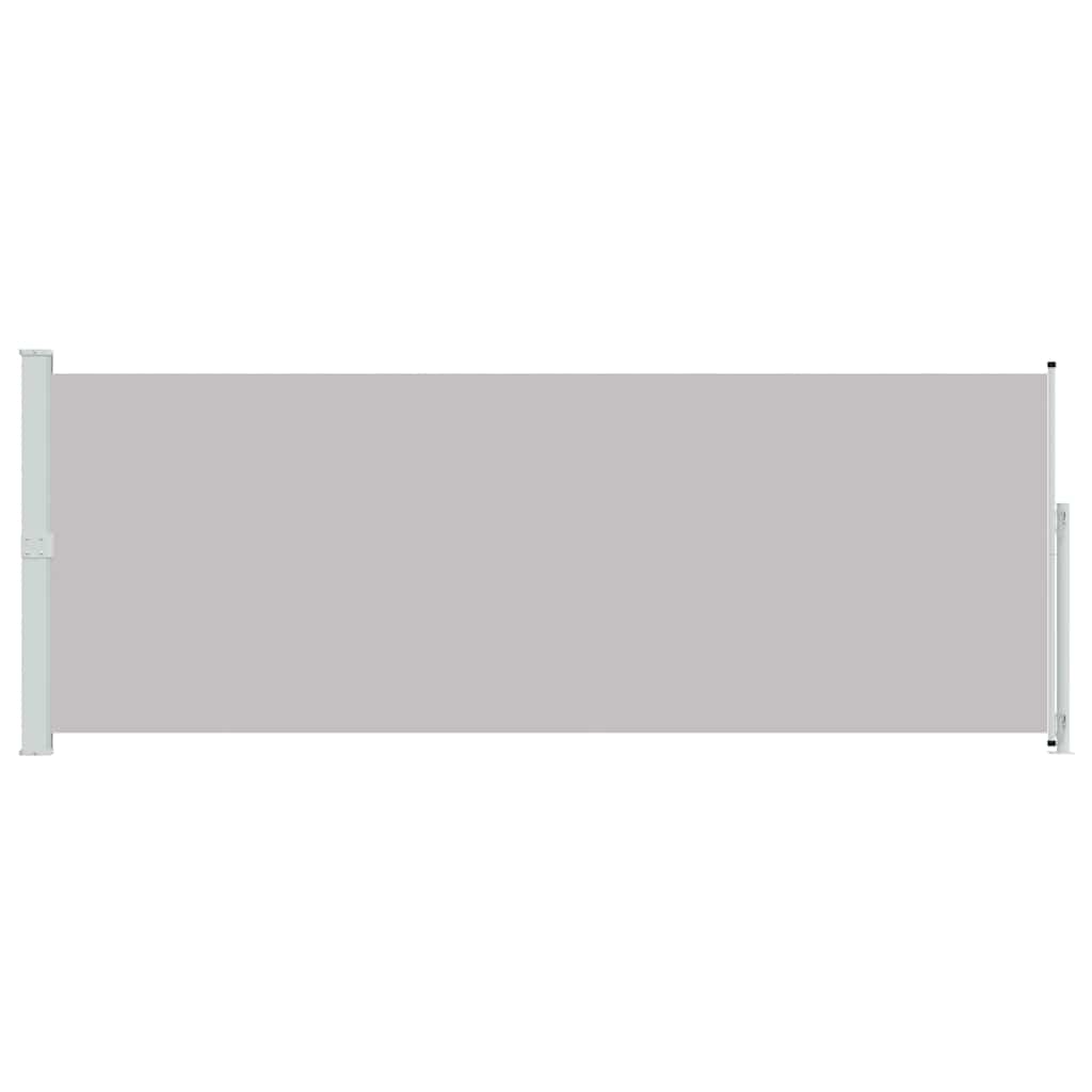 Patio Retractable Side Awning 180x500 cm Grey