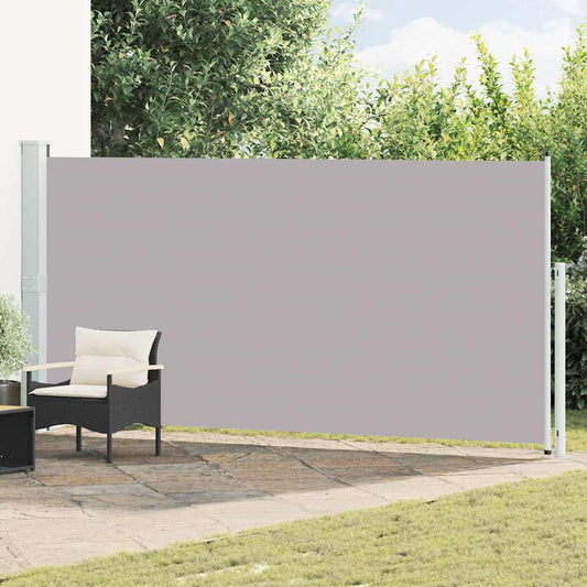 Patio Retractable Side Awning 180x514 cm Grey