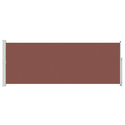 Patio Retractable Side Awning 180x500 cm Brown