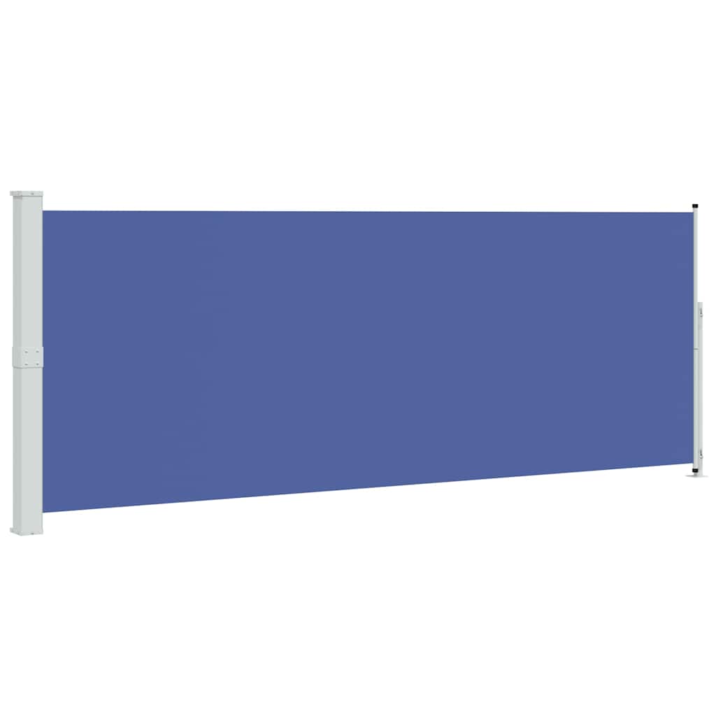 Patio Retractable Side Awning 180x500 cm Blue