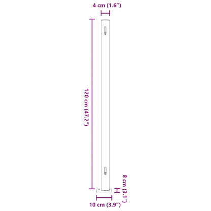 Patio Retractable Side Awning 200x300 cm Grey